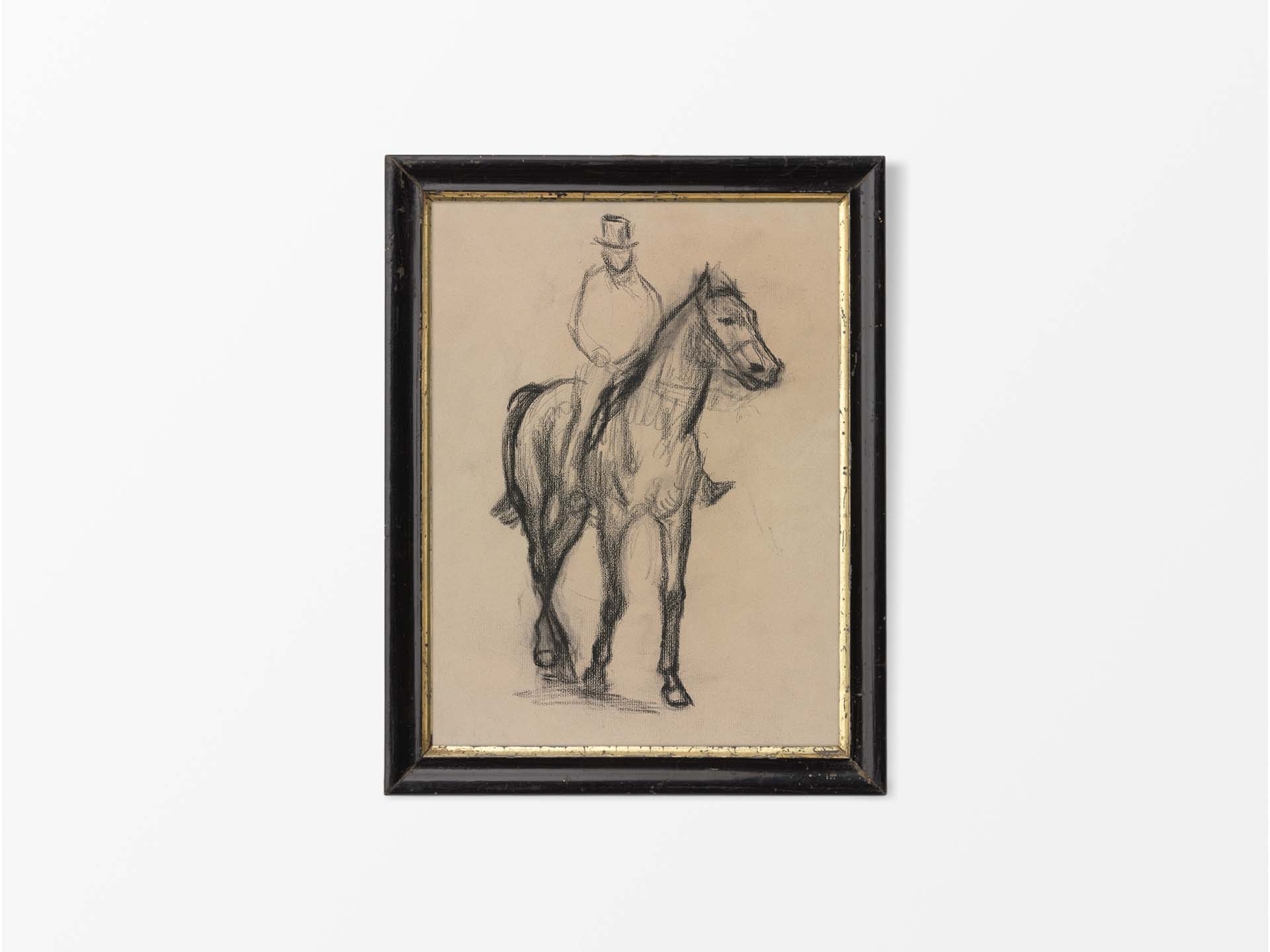 Horse & Rider Vintage Art Print