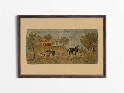 House & Garden II Vintage Art Print