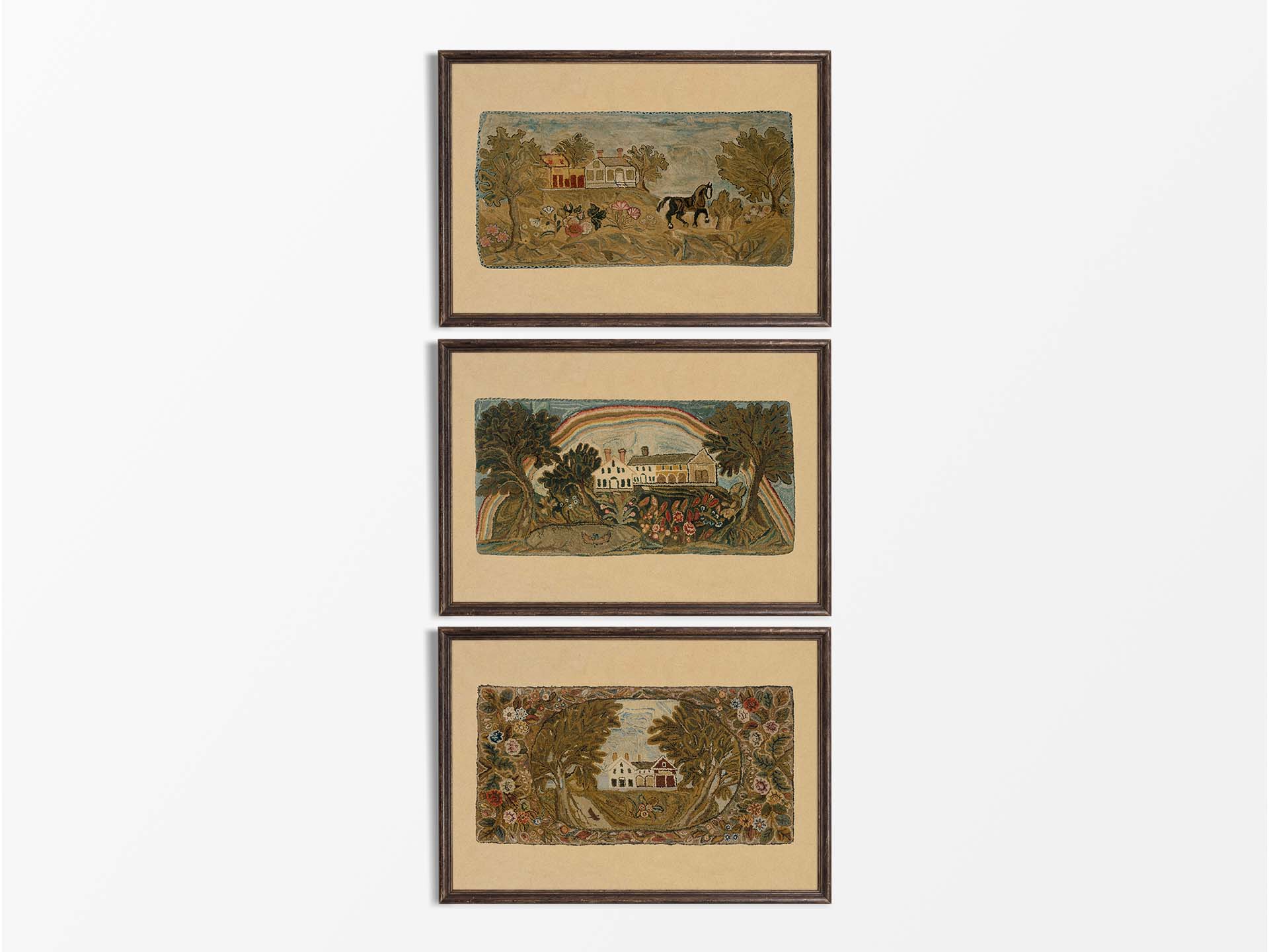 House & Garden (Set of Three) Vintage Art Prints