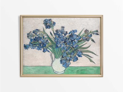 Irises Vintage Art Print