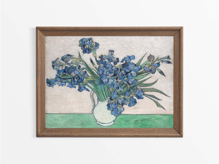 Irises Vintage Art Print