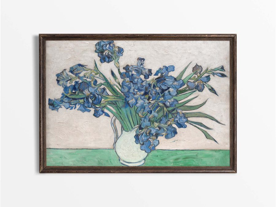 Irises Vintage Art Print