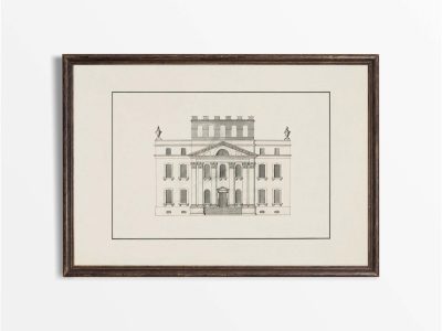 Kings Weston House Vintage Art Print