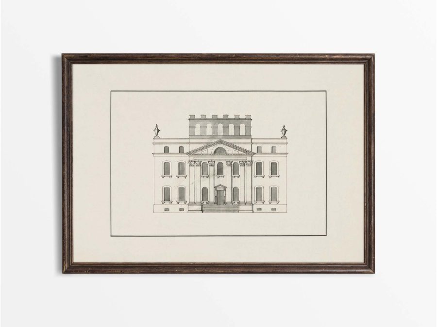 Kings Weston House Vintage Art Print