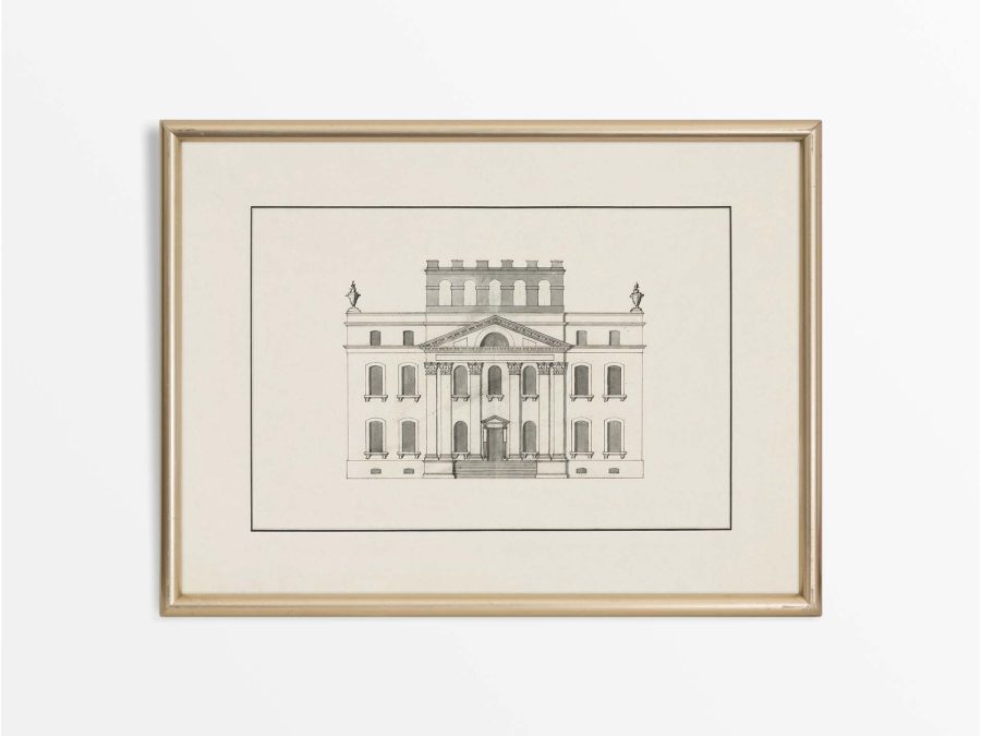 Kings Weston House Vintage Art Print