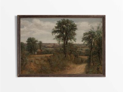 Lane near Dedham Vintage Art Print