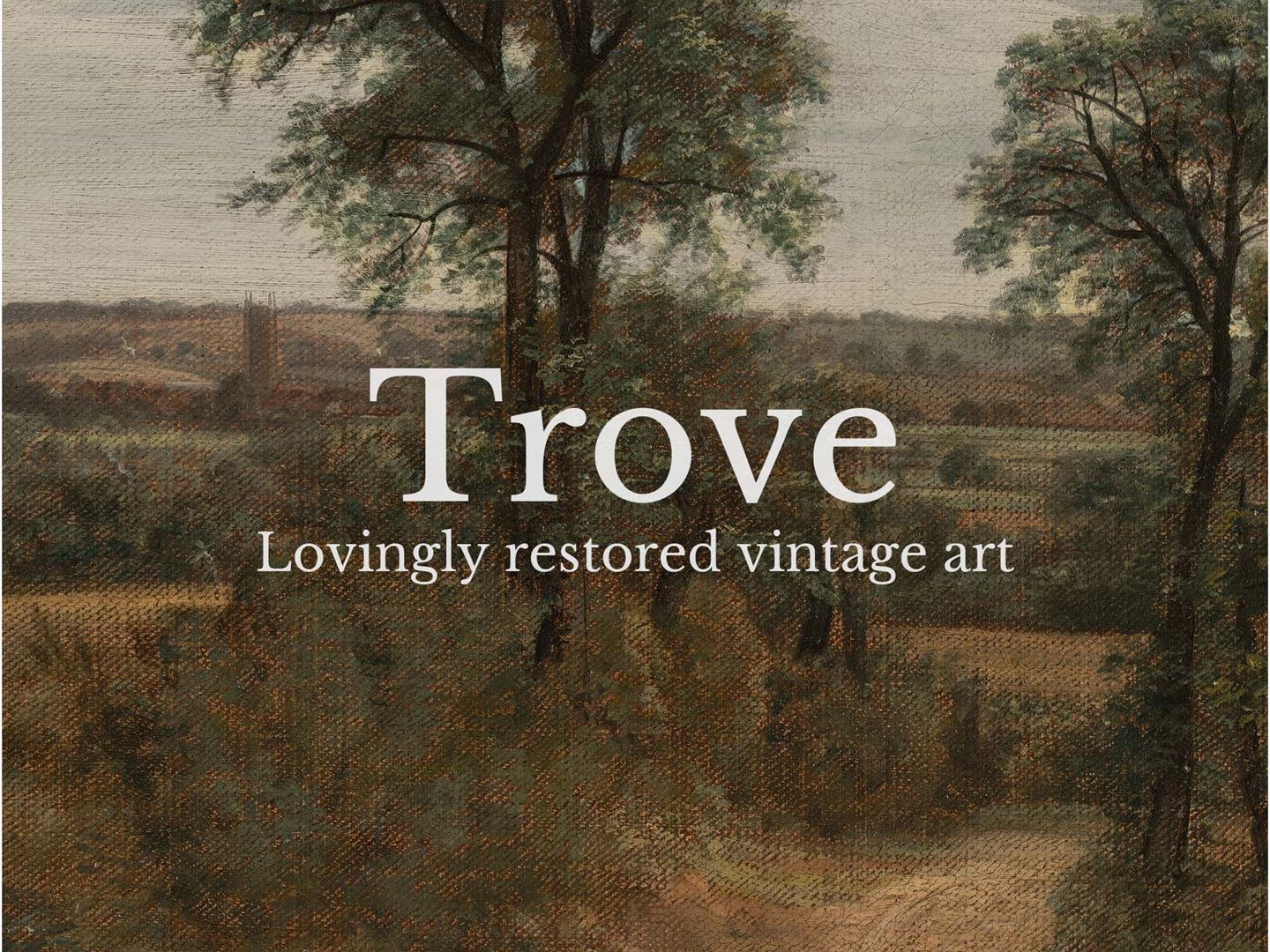 Lane near Dedham Vintage Art Print