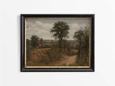 Lane near Dedham Vintage Art Print