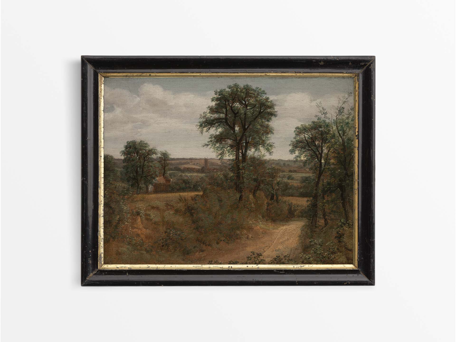 Lane near Dedham Vintage Art Print