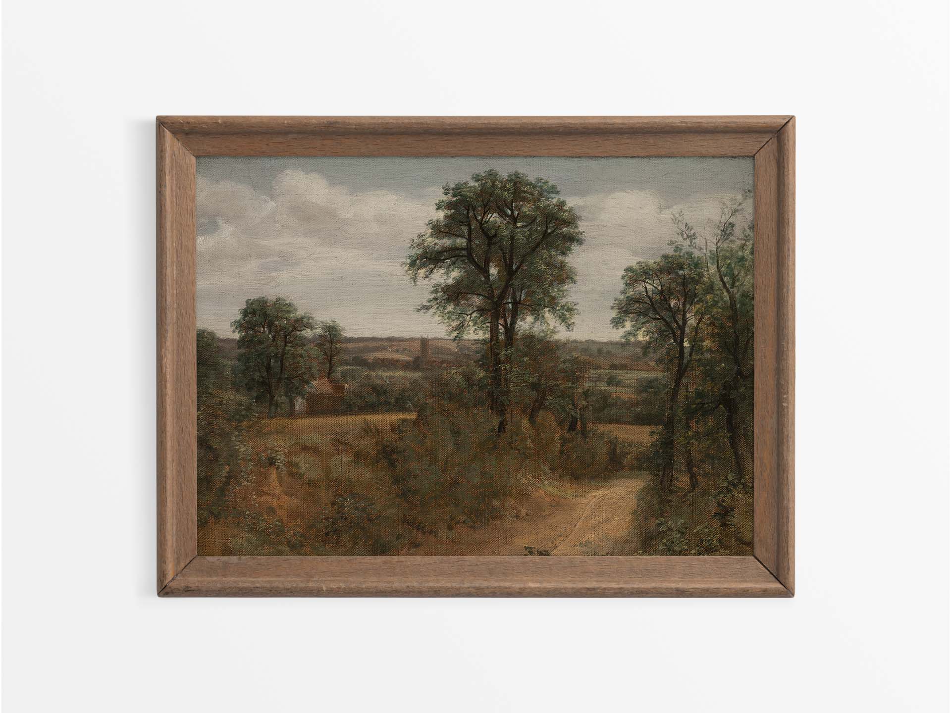 Lane near Dedham Vintage Art Print