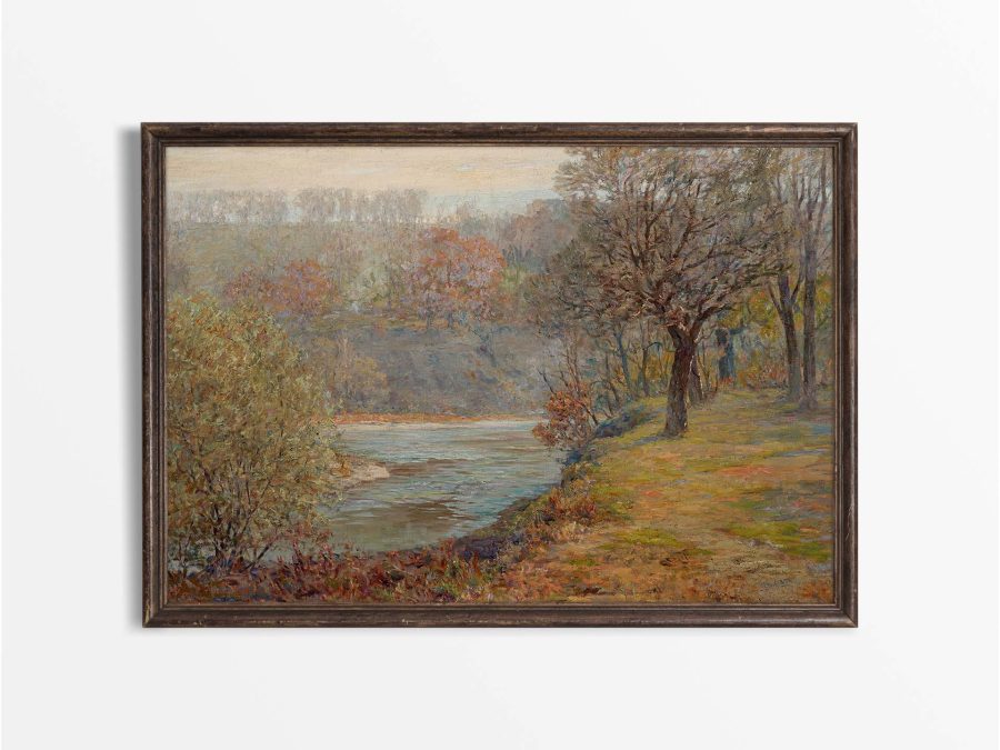 Late Autumn Vintage Art Print