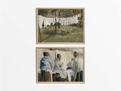 Laundry (Set of Two) Vintage Art Prints