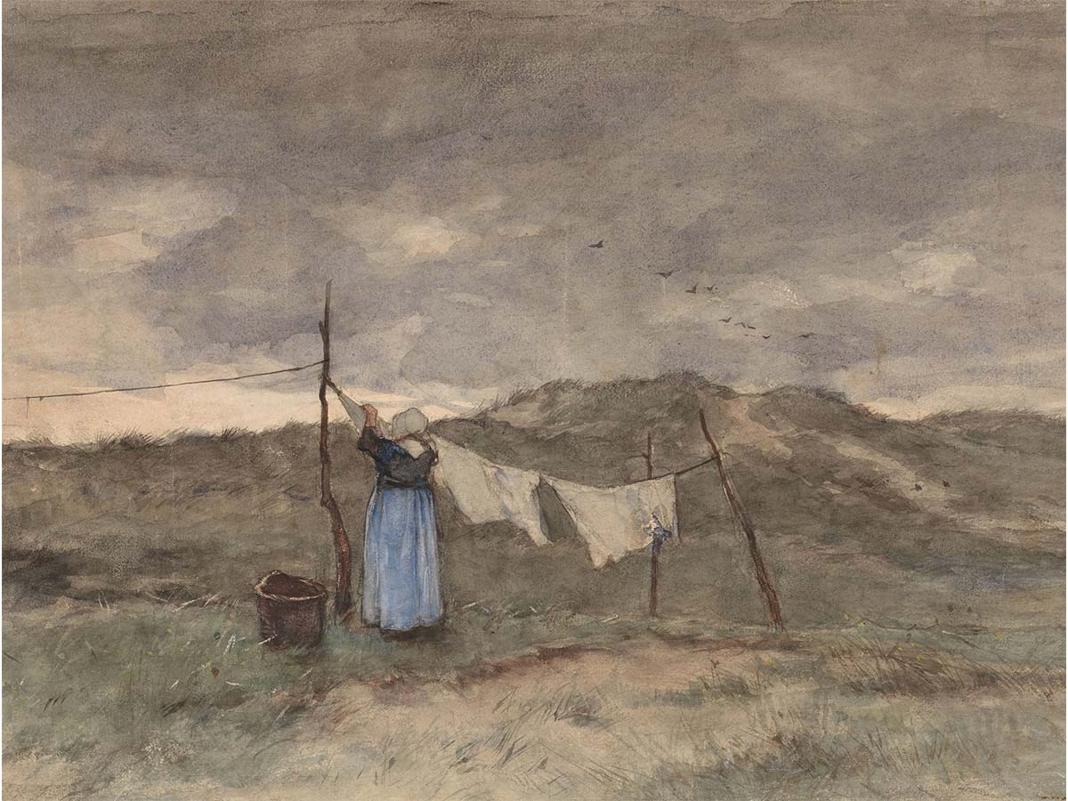 Laundry V Vintage Art Print