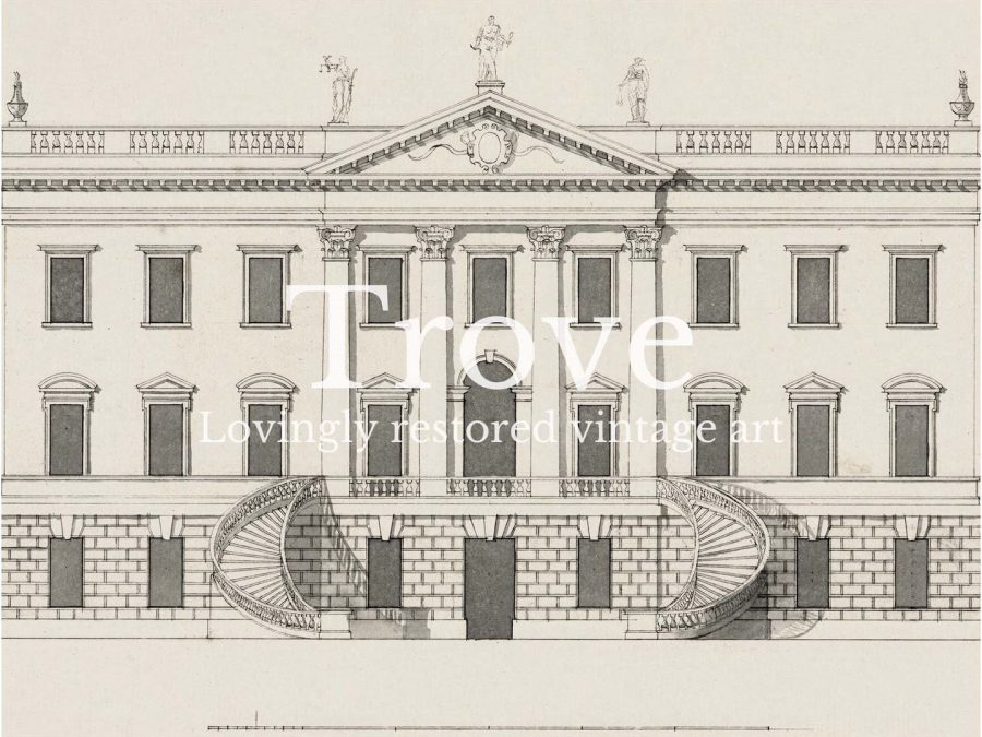 Lowther House Vintage Art Print