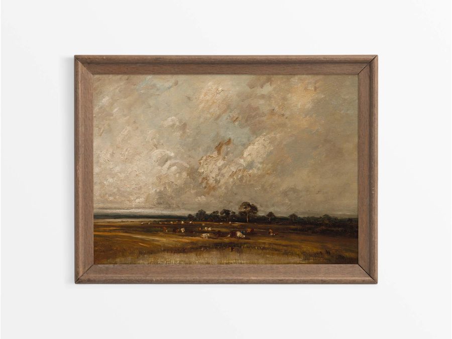 Marshland Vintage Art Print