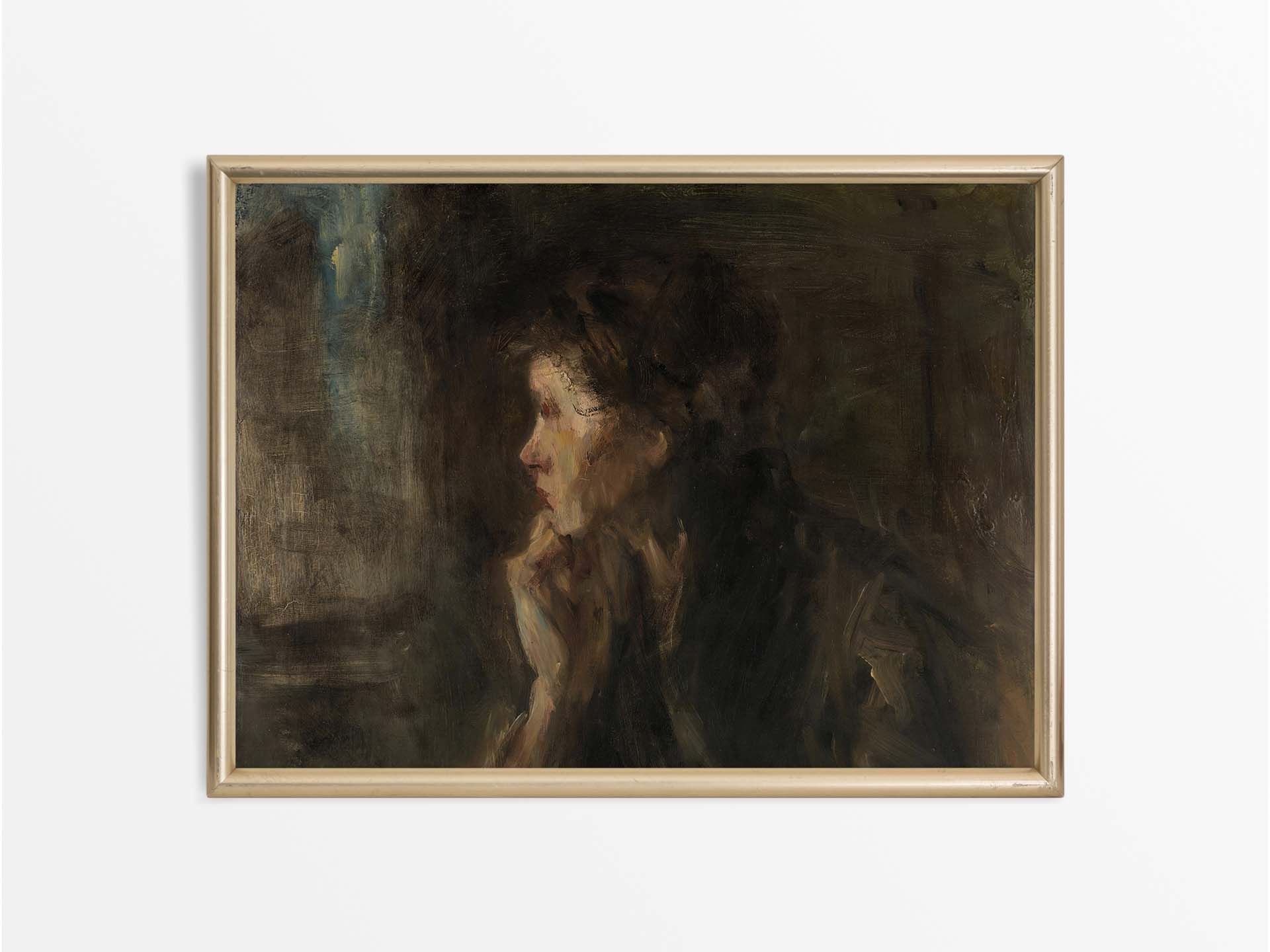 Meditation Vintage Art Print