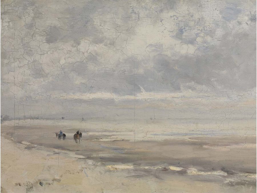 Minimalist Seascape IV Vintage Art Print