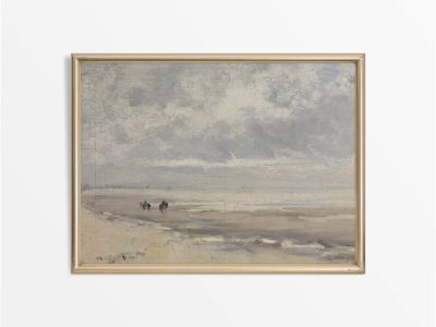 Minimalist Seascape IV Vintage Art Print