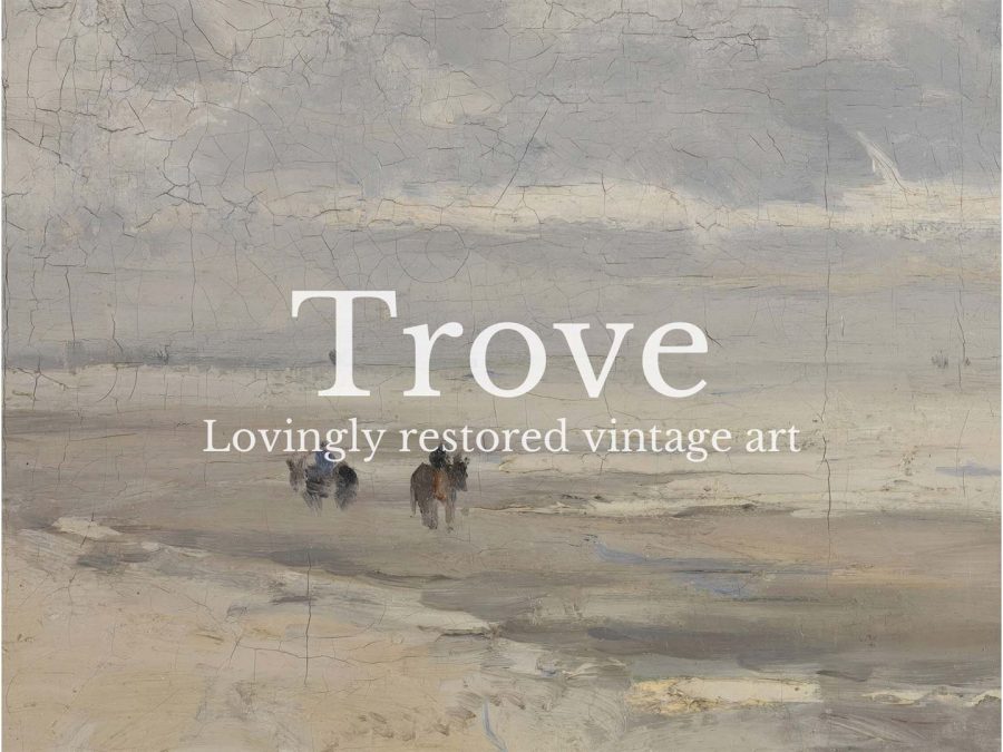 Minimalist Seascape IV Vintage Art Print