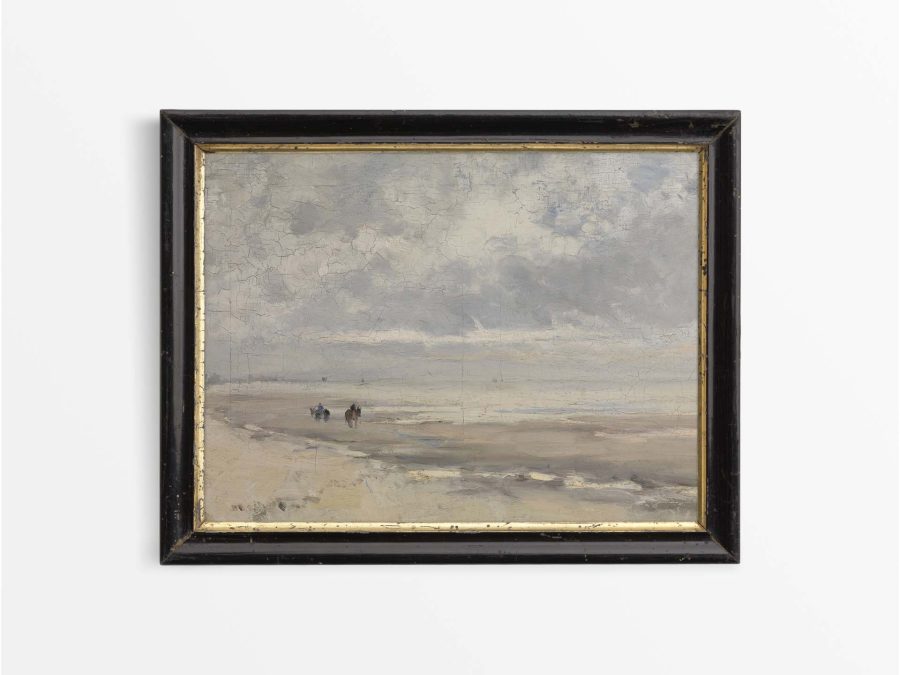 Minimalist Seascape IV Vintage Art Print