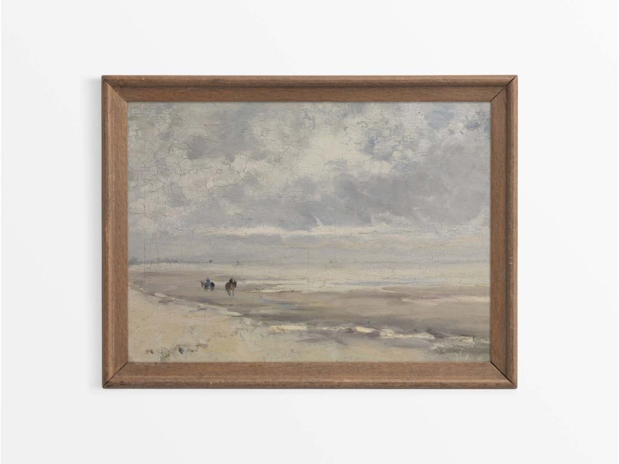 Minimalist Seascape IV Vintage Art Print