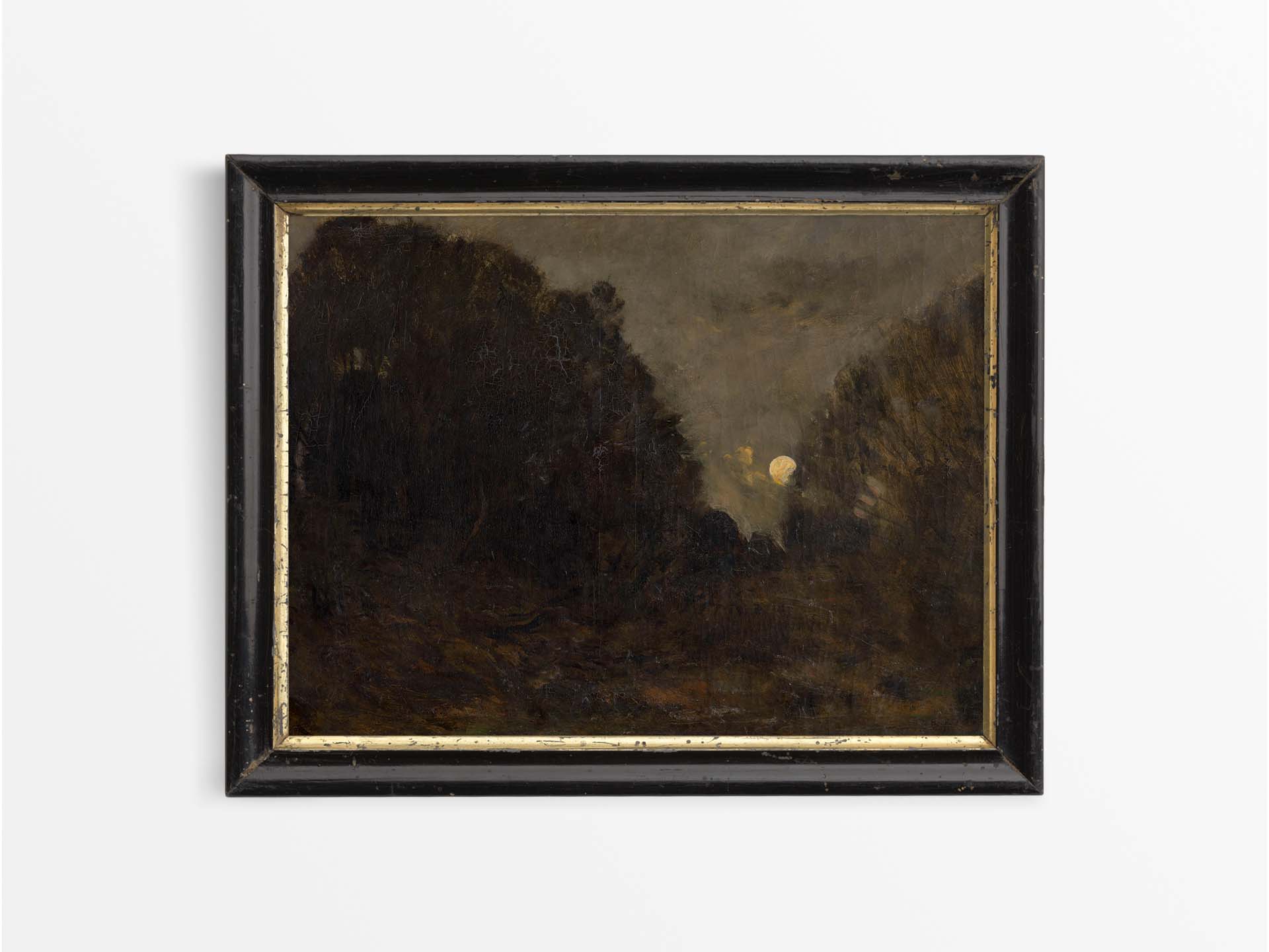 Moonrise Vintage Art Print