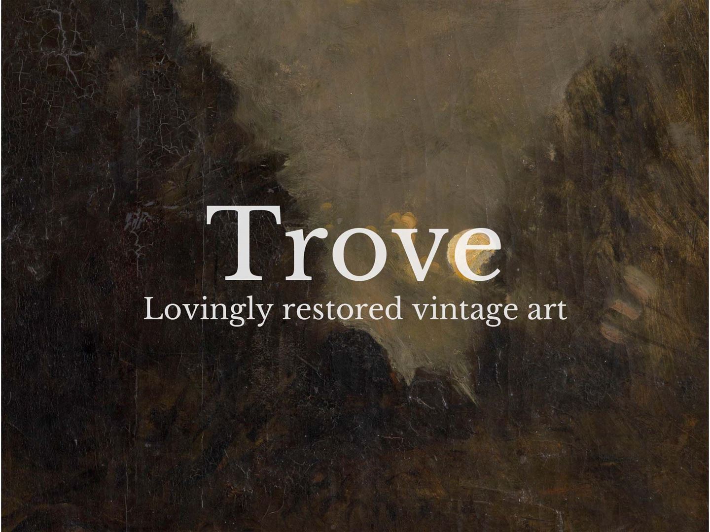 Moonrise Vintage Art Print