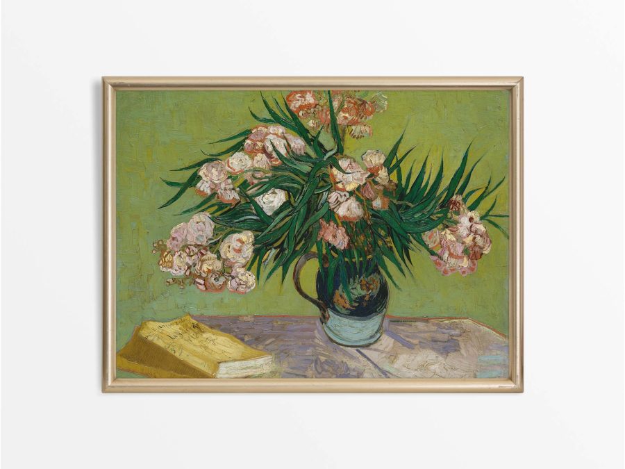 Oleanders Vintage Art Print