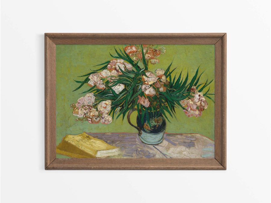 Oleanders Vintage Art Print