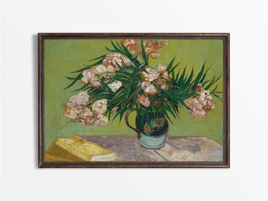 Oleanders Vintage Art Print