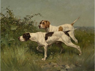 Pointers Vintage Art Print