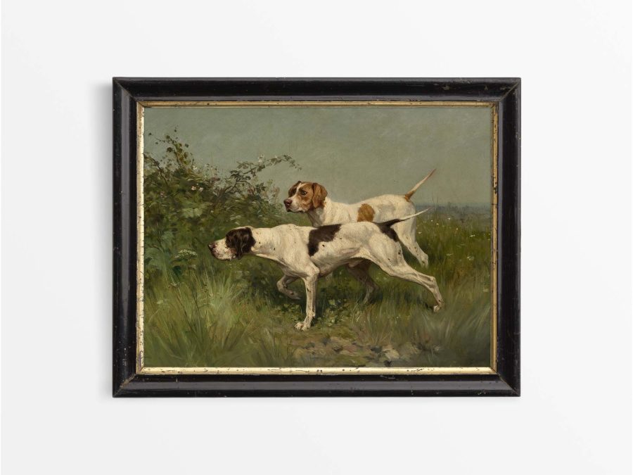 Pointers Vintage Art Print