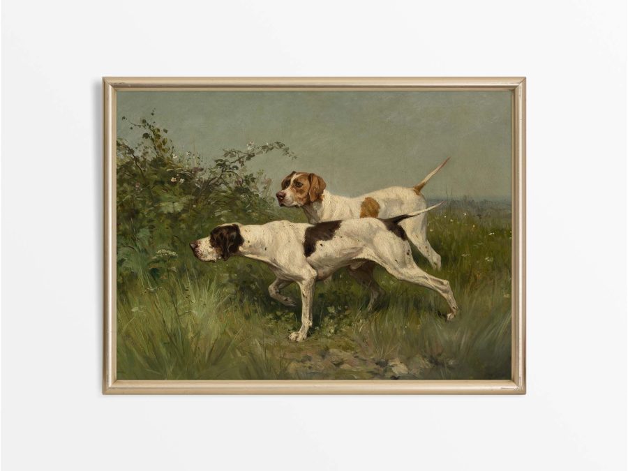 Pointers Vintage Art Print