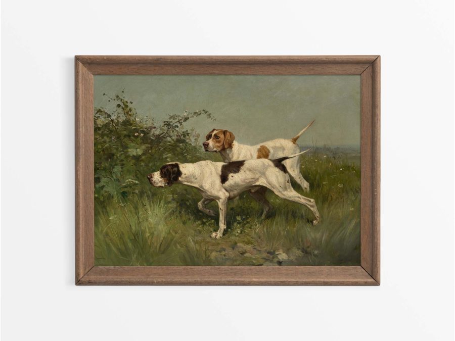 Pointers Vintage Art Print