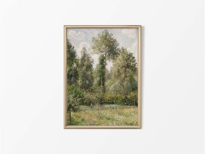 Poplars Vintage Art Print