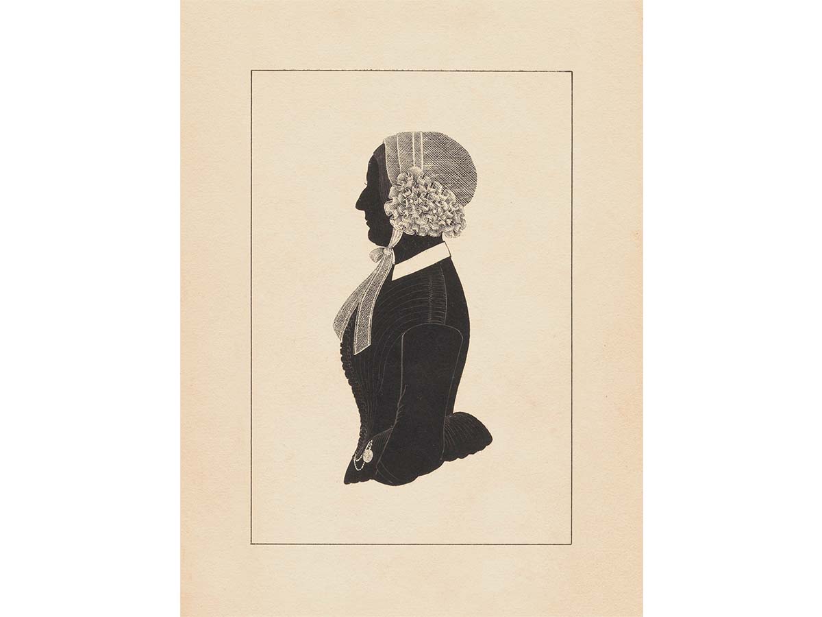 Portrait Silhouette II Vintage Art Print