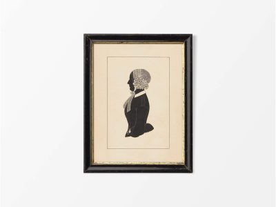 Portrait Silhouette II Vintage Art Print