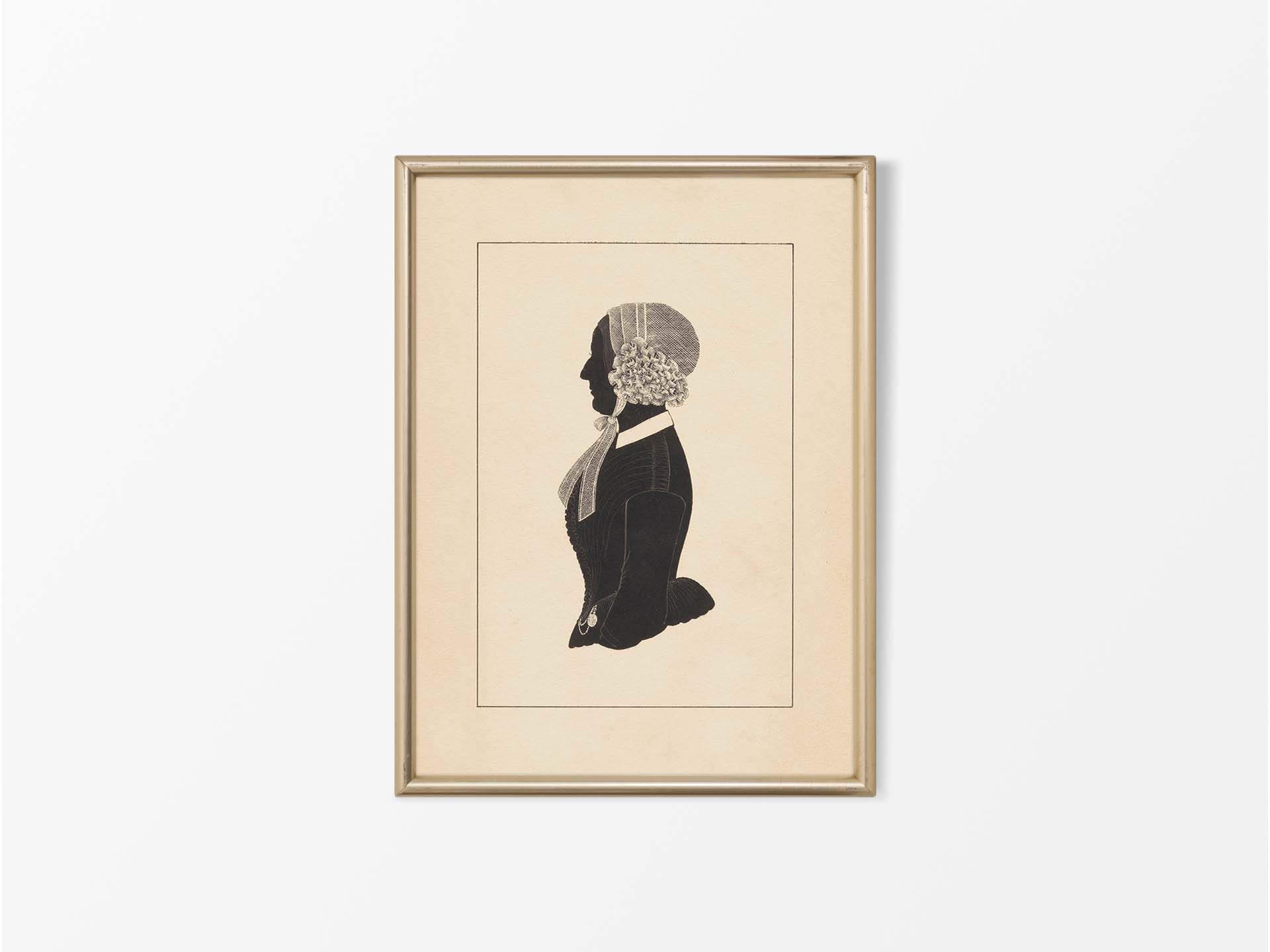 Portrait Silhouette II Vintage Art Print