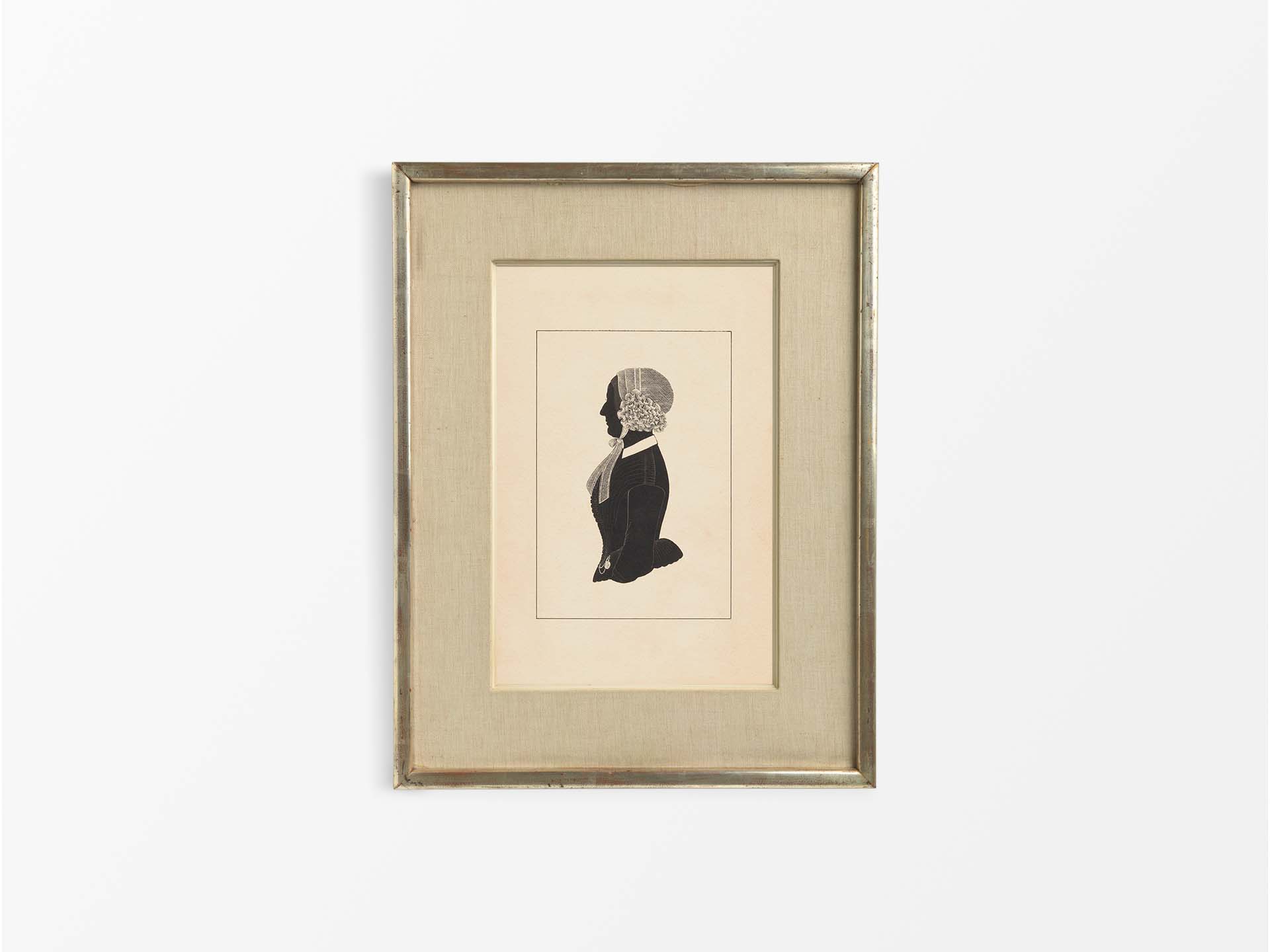 Portrait Silhouette II Vintage Art Print