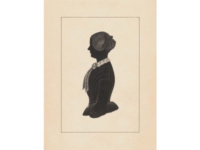 Portrait Silhouette III Vintage Art Print