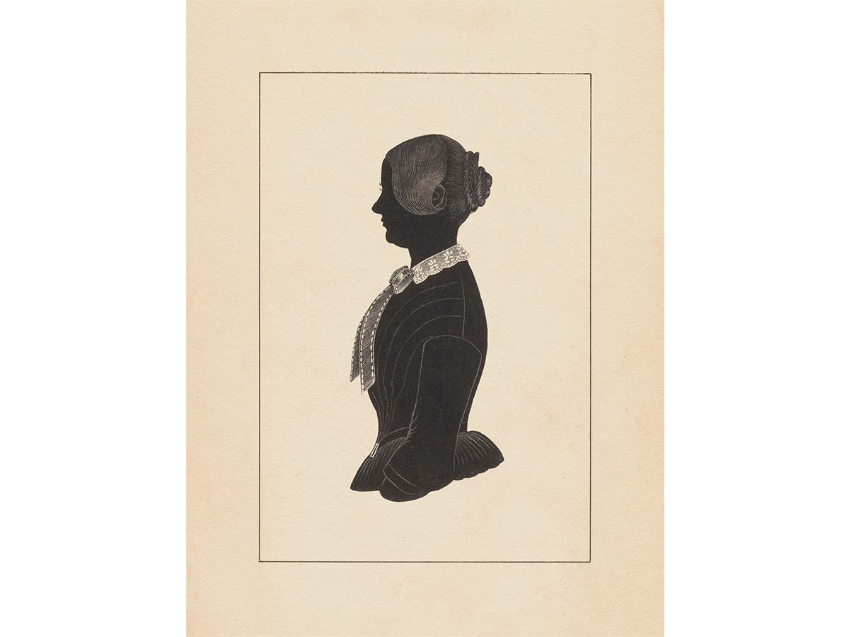 Portrait Silhouette III Vintage Art Print