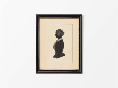 Portrait Silhouette III Vintage Art Print
