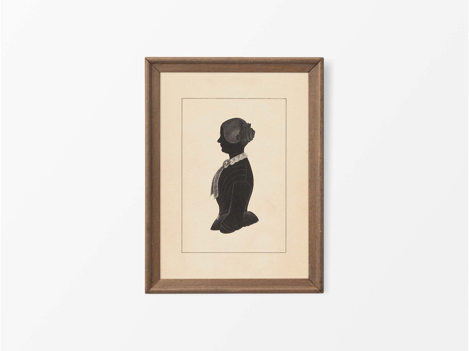 Portrait Silhouette III Vintage Art Print