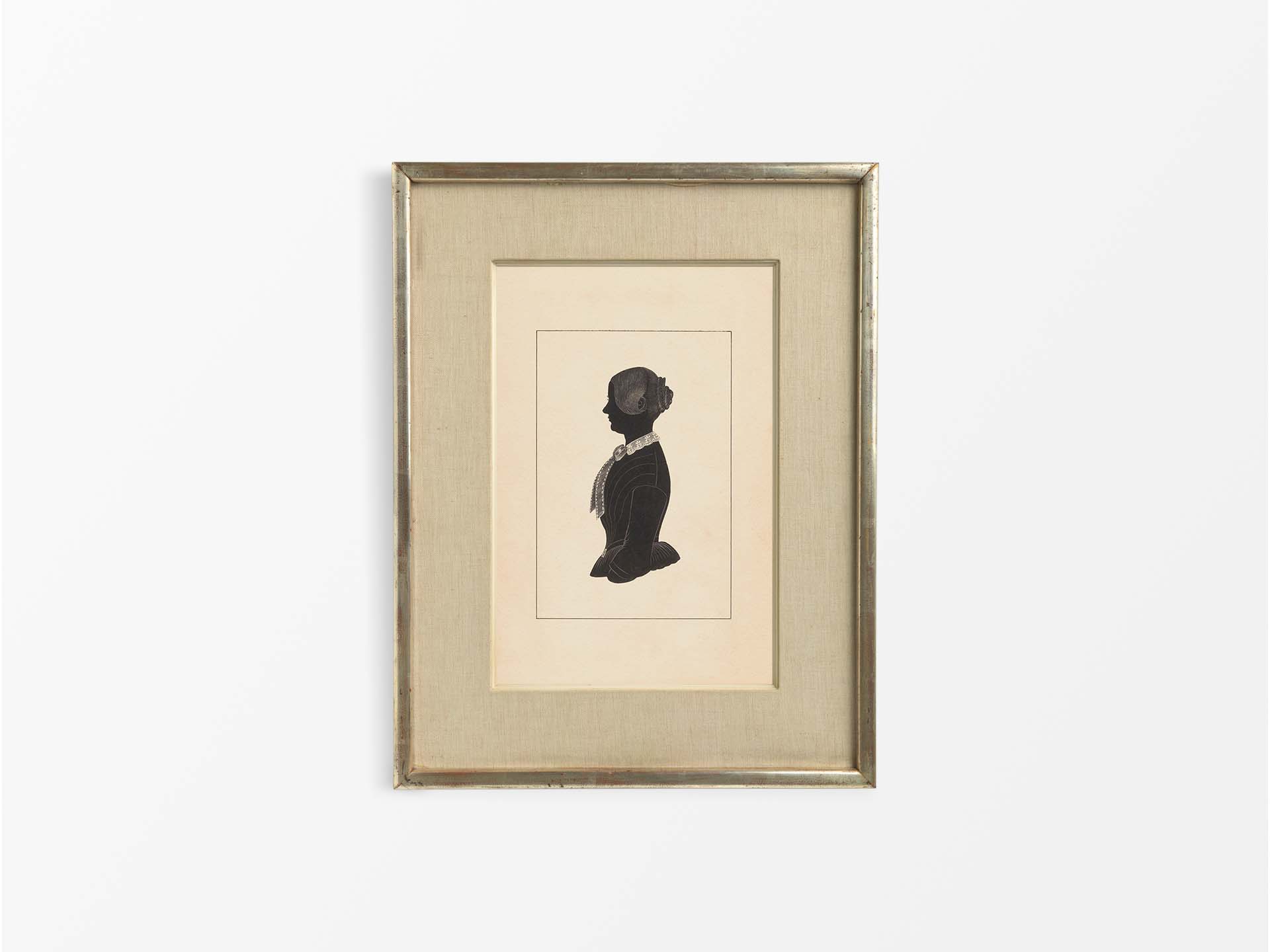 Portrait Silhouette III Vintage Art Print