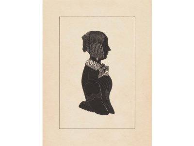 Portrait Silhouette IV Vintage Art Print