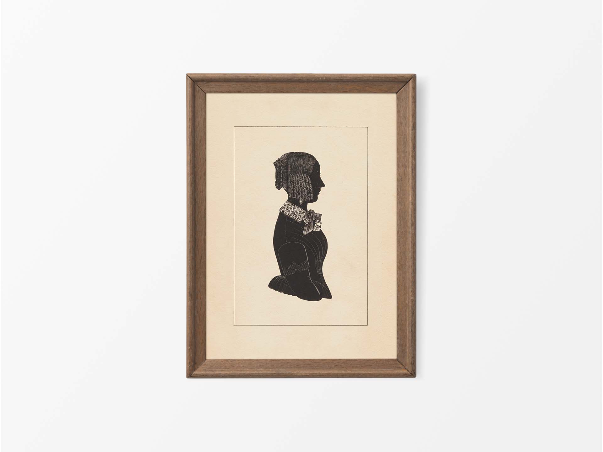 Portrait Silhouette IV Vintage Art Print