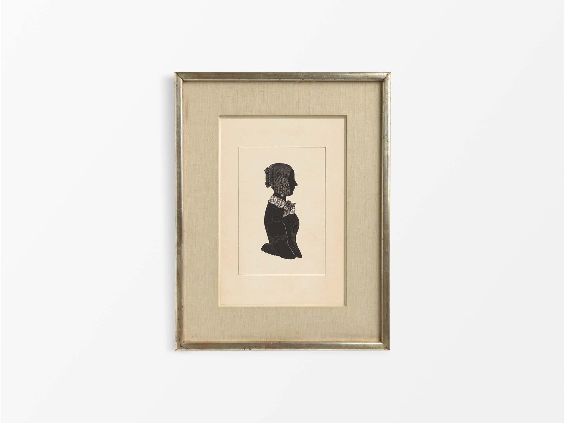 Portrait Silhouette IV Vintage Art Print