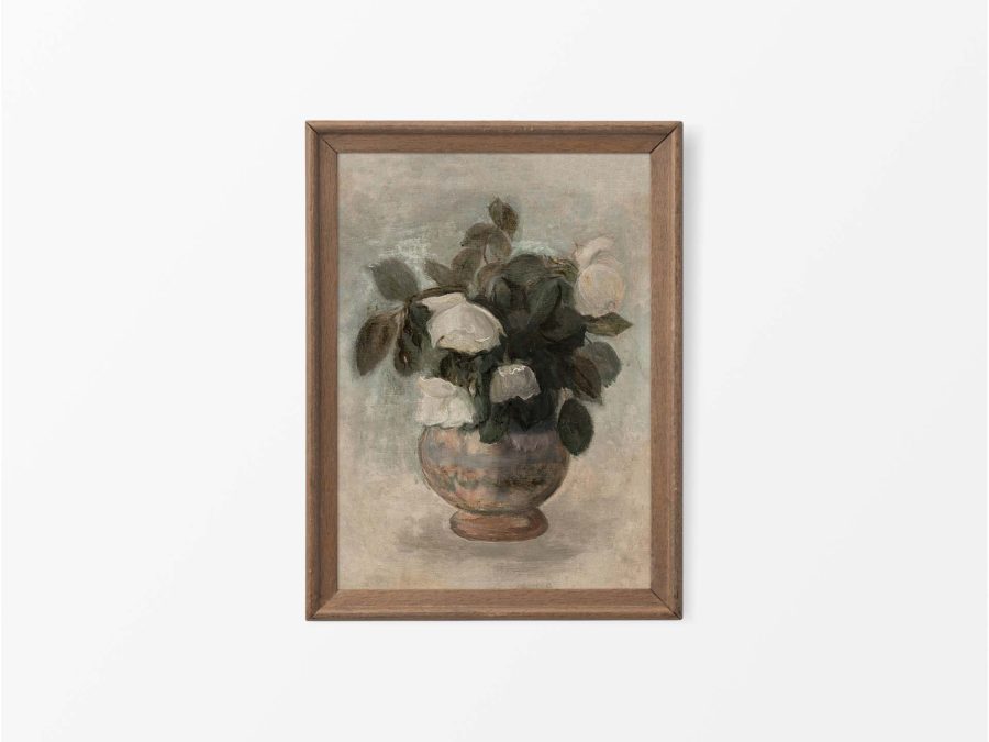 Roses III Vintage Art Print