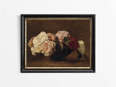 Roses IX Vintage Art Print