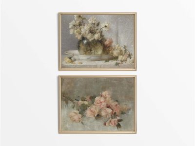 Roses (Set of Two) Vintage Art Prints